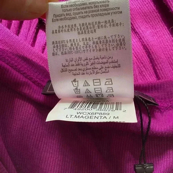 BCBGMaxAzria. NWT Womens Medium
Purple Donesa Ribbed Hem High & Low Maxi Dress - Picture 11 of 14